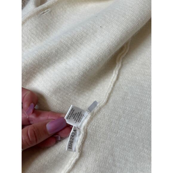 ❤️VINTAGE Ann Taylor cardigan sweater white angora rabbit hair wool blend - Picture 5 of 7